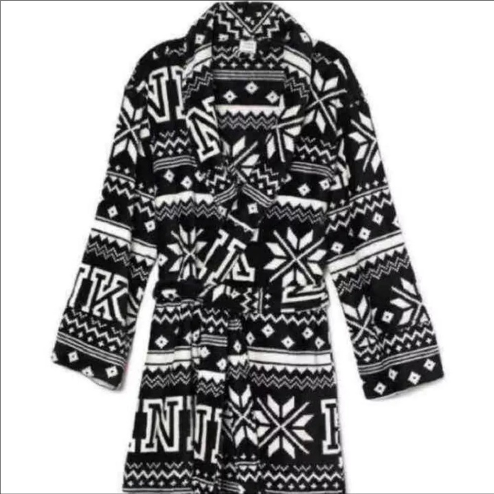 New Victoria's Secret Pink fleece robe Xs s gift